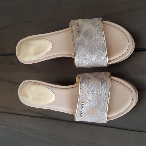 Coach Monogram Joanne Slide Wedge, 6.5B - Picture 3 of 8